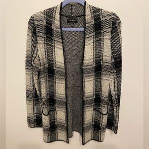 Lucky Brand Tartan Plaid Cardigan